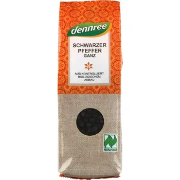 Koření Dennree Pepř černý celý 65 g bio BIO Množství: 1 ks