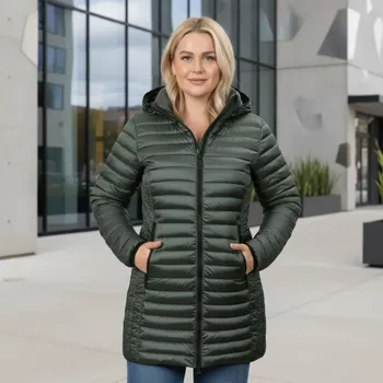 Dámská casual bunda Dámský zelený zimní kabát Bilin 987