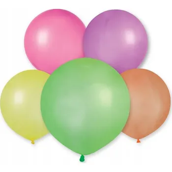 Balónek Latexové Balónky Neonové Fluor MIX Barevné narozeniny Party 19 palců 25 Ks.