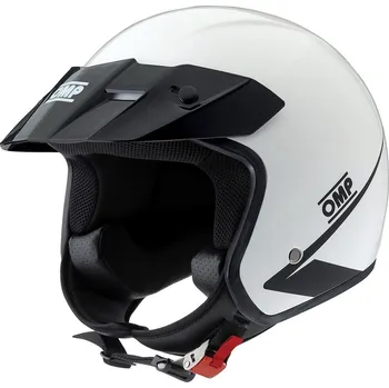 Helma na motorku Závodní rally helma OMP Star Nová, pro KJS bílá Hom. ECE 22.06