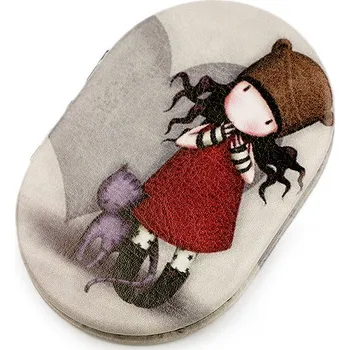 Kosmetické zrcátko Kapesní zrcátko holčička, střední, 6 šedá nejsvětlejší