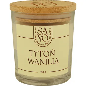 Svíčka TABÁK VANILKA SÓJOVÁ VONNÁ SVÍČKA PARFÉM SAYO VONNÁ SVÍČKA 190g