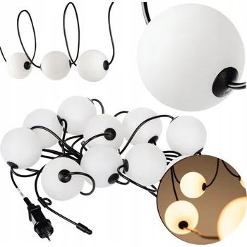 Dekorativní svítidlo Světelný řetěz Kanlux 600 cm do sítě bílý