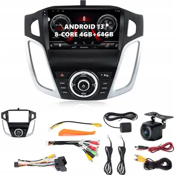 Mobilní telefon ANDROID 13 RÁDIO PRO FORD FOCUS MK3 2011-2019 s CARPLAY, LTE SIM, AUTO BT, 4GB/64GB