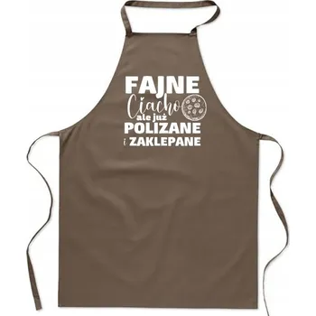 Kuchyňská zástěra KUCHYŇSKÁ ZÁSTĚRA béžová VALENTÝN dárek CIACHO POLIZANE pánský FA_455_b