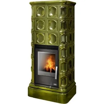 Krbová kamna ABX Kaledonie K I s výměníkem 6,9kW zelená