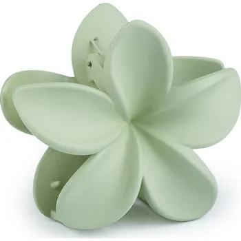 Náramek Skřipec do vlasů květ, střední, 5 zelená past.sv.