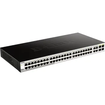 Počítač D-Link DGS-1210-48 Smart switch, 48x GbE, 4x RJ45/SFP, fanless DGS-1210-48/E