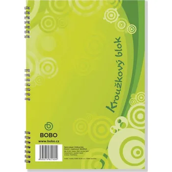 Blok s boční vazbou A4, čtvereček, 40 listů