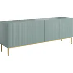 Komoda Nicole 200 - Meble Bogart Šalvějová / Zlatá 200x85 cm