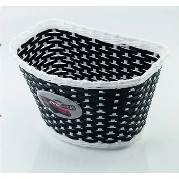 Dívčí tričko Košík na kolo - plastový přední černý pro děti NEPLATÍ