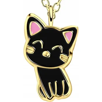 Náhrdelník STŘÍBRNÝ NÁHRDELNÍK 925 PRO DÍVKY - KOČKA