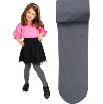 PUNČOCHÁČE 3D MICROFIBRA 100DEN grafitové NOVITI 116/122 X82