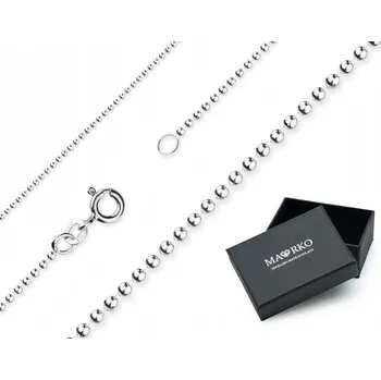 Řetízek DÁMSKÝ STŘÍBRNÝ ŘETÍZEK ryzost 925 KULIČKOVÝ 40 cm