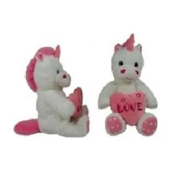 plyšák Jednorożec z sercem 28cm