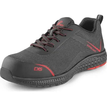 Pracovní rukavice Canis CXS Obuv CXS LAND FALCON S1PS, polobotka s ochrannou špicí a stélkou - AKCE! 212612370539 39 Šedá/červená