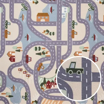 Dětský metrážový koberec Scanroad 39 - neúčtujeme odřezky z role, na míru, šíře 1,33m,1m,2m,3m,4m, vícebarevná, filc, dětský pokoj, Vopi - 1 rok na vrácení + DOPRAVA ZDARMA k Vám i zpět