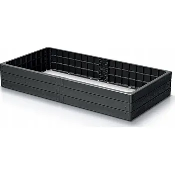 Květináč plast šedý Prosperplast 149 cm x 75 cm x 25 cm