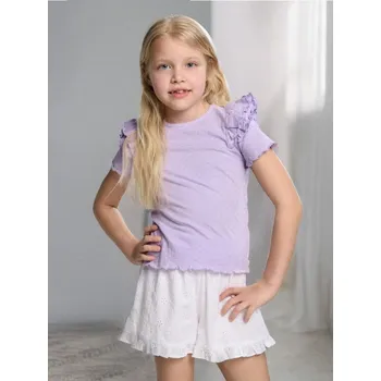 Dívčí tričko Sinsay - Tričko s krátkým rukávem - levandulová - 366CI-04X - 366CI-04X-122