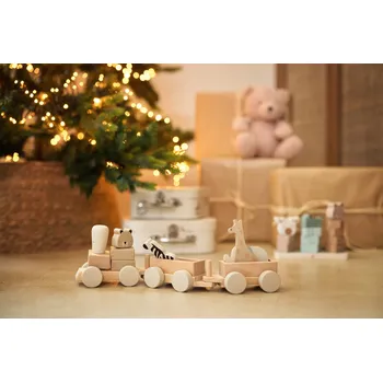 Dřevěná hračka Dřevěný vláček Jollein Jungle Jambo