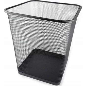 Odpadkový koš Hexagon kovový Odpadkový koš 16 l černý