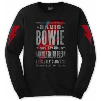 Pánská móda Merch David Bowie: Tričko Hammersmith Odeon XXL