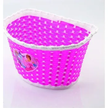 Dívčí oblečení Přední plastový košík na kolo růžový Daisy Baby NEPLATÍ