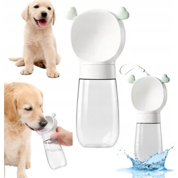 Miska pro psa Miska pro psa pítko láhev turistická na procházky přenosná pítko BÍLÁ