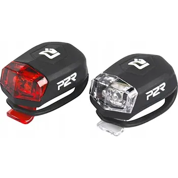 Cyklosvítilna SVĚTLA NA KOLO PŘEDNÍ ZADNÍ SILIKONOVÁ P2R SADA SVĚTEL ELASTICKÁ