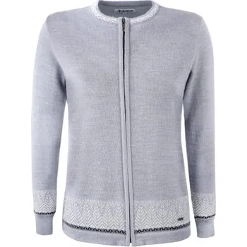 Dámský svetr Kama Merino svetr 5023 109 - světle šedá XL