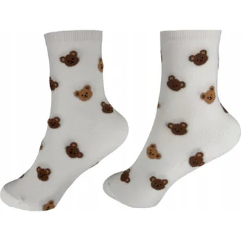 Pánské ponožky Dlouhé Ponožky motivem medvědích hlav Ponožky , 36/39