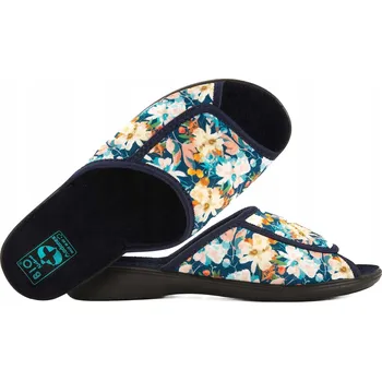 Dámská obuv ADANEX 29821 TEXTILNÍ DOMÁCÍ DÁMSKÉ SANDÁLE PANTOFLE PANTOFLE BIO PU 39