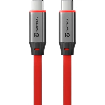 Datový kabel Tactical Fat Man 2.0 Cable USB-C/USB-C 1m Red