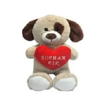 plyšák Pies Kocham Cię 20cm