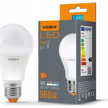 Žárovka LED žárovka 10W E27 A60 960lm neutrální bílá VIDEX