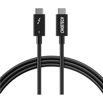 Datový kabel ChoeTech Thunderbolt 3 Passive USB-C Cable 0.7m Black