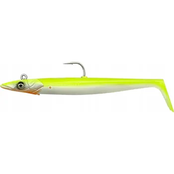 Umělá nástraha Nástraha Savage Gear Sandeel V2 LB 13,5 cm Lemon Back