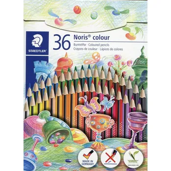 Kresba Pastelky tužky Staedtler 185 CD36 Noris 36 barev