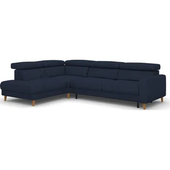 Sedací souprava Rohová sedací souprava levá pro každodenní spaní s úložným prostorem na lůžkoviny Goya - Bydgoskie Meble massimo kr10730, Přírodní Dub 289x84 cm