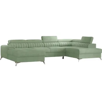 Sedací souprava Pravostranná rohová sedačka do U Lacante s rozkládací funkcí typu delfín a úložným prostorem na lůžkoviny - ELTAP savoi 100 354x92 cm