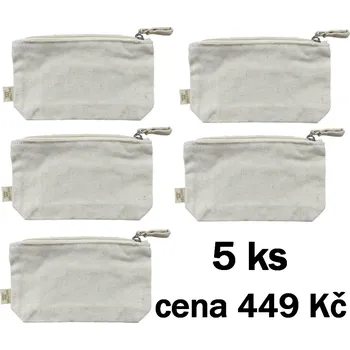 Kosmetická taška Printwear Kosmetická taštička natural (20 x 12 x 4 cm) 5ks