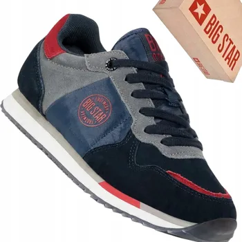 Dámské tenisky Big Star sportovní boty z přírodní kůže modré velikost 39