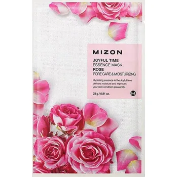 Pleťová maska Mizon Joyful Time Essence Mask Rose – Maska na póry s růžovou esencí