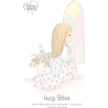 Populárně naučná literatura pro dospělé NRSVCE, Precious Moments Bible, Pink, Leathersoft, Comfort Print - Catholic Bible Press