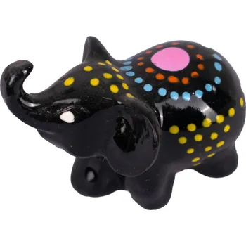 Ručně malovaná soška slona z pryskyřice Atas Malam POSLEDNÍ KUS!