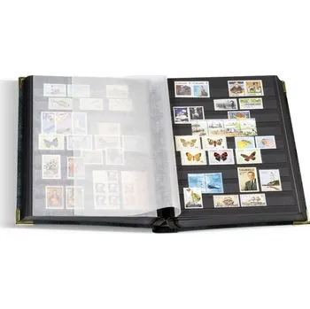 Obal pro sběratelský předmět Leuchtturm Comfort Deluxe album na známky A4 64 černých stran zelené