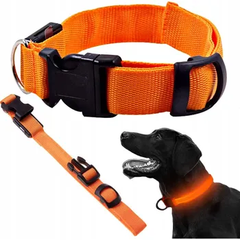 Obojek pro psa Svítící látkový obojek pro psa Verk Group, velikost L