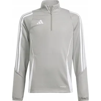 Chlapecká mikina Adidas dětská mikina polyester šedá, velikost 116