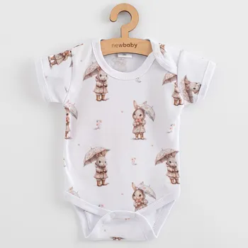 Kojenecký body Kojenecké body s krátkým rukávem New Baby For Babies bunny, vel. 86 (12-18m)