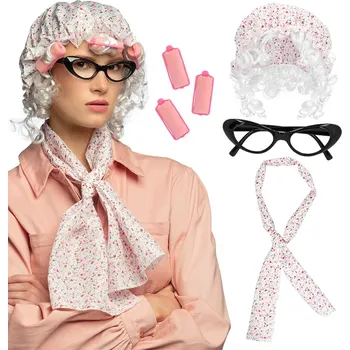 Karnevalový kostým Set Babička 4 ks